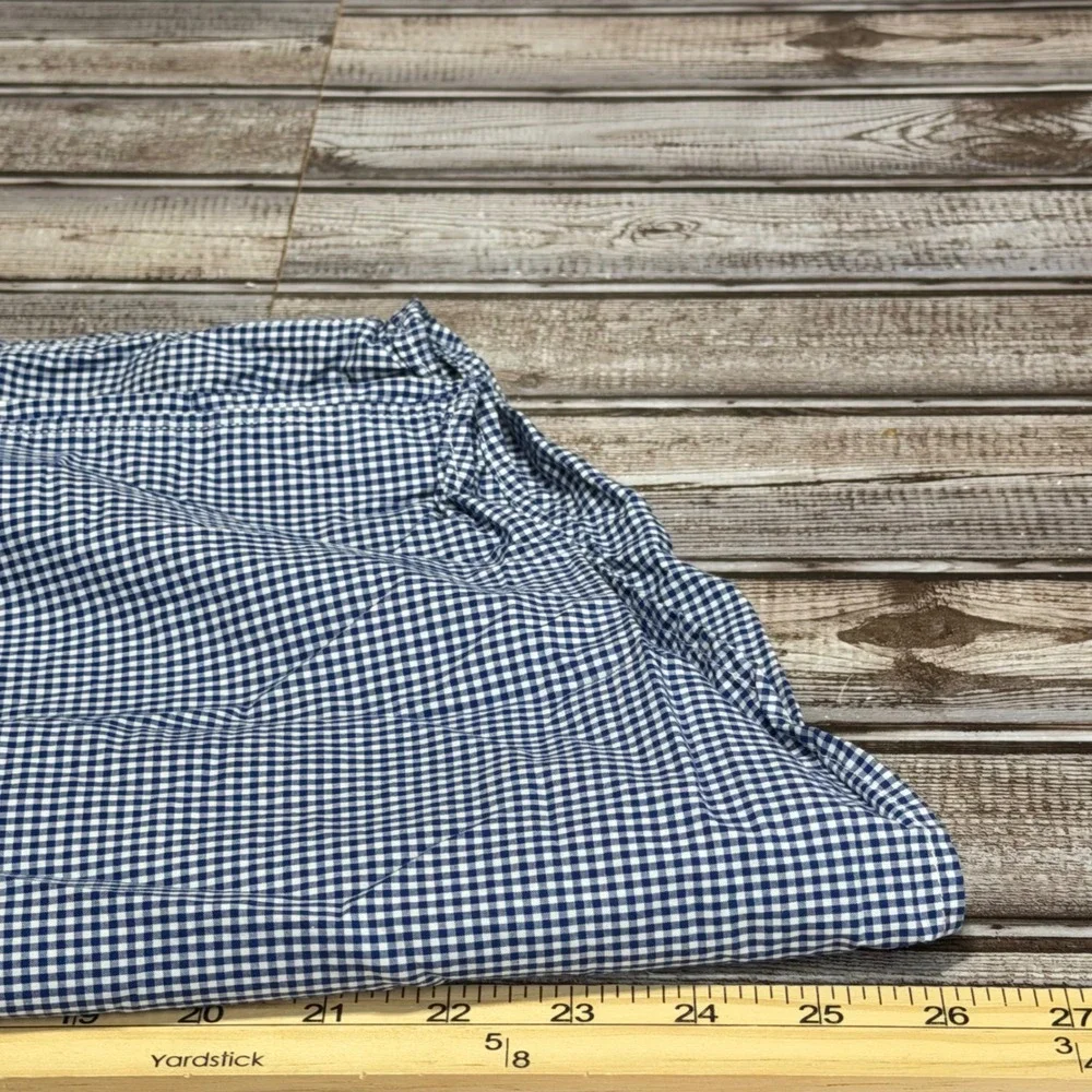 Ralph Lauren Button Down Shirt Kids Size L (14-16) Blue Gingham Long Sleeve Pony